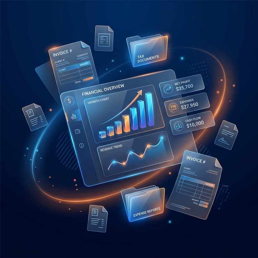Accounting Dashboard Illustration